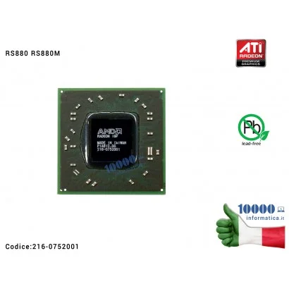 216-0752001 BGA AMD ATI Radeon 216-0752001 HD4200 RS880 RS880M IGP Graphic GPU IC Chip Grafico Chipset Video Nortg Bridge Not...