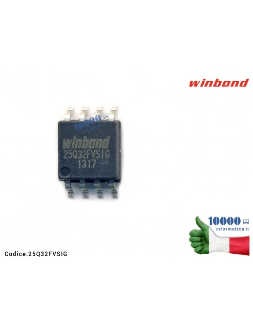 25Q32FVSIG IC Chip Bios WINBOND W25Q32FVSSIG W25Q32FVSIG 25Q32FVSIG 25Q32 32MB Flash SPI Bus Puce SOP8 SOIC 8