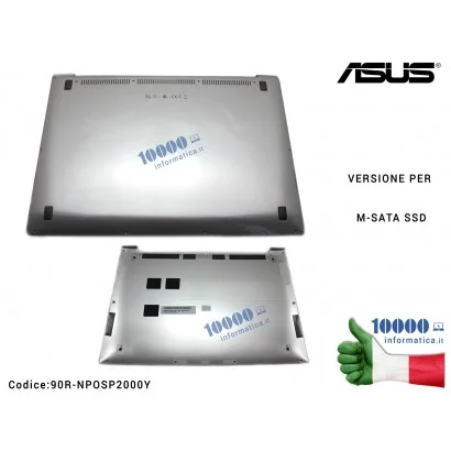 90R-NPOSP2000Y Bottom Case Cover Lower Inferiore ASUS ZenBook UX32 UX32V UX32VD UX32A UX32LA UX32LN [VERSIONE PER M-SATA SSD]...