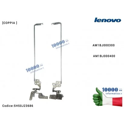 5H50J23686 Cerniere Hinges LENOVO 500-15 500-15ISK G51-70 G51-80 Z51-70 Z51-80 [COPPIA] AM1BJ000300 AM1BJ000400 5H50J23686 FR...