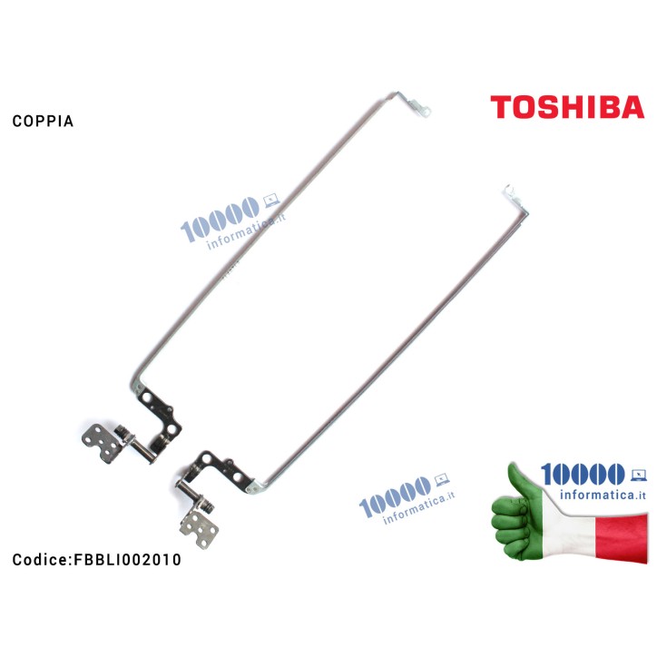Cerniere Hinges Cerniera TOSHIBA Satellite L50-B L55-B L50D-B L55D-B [COPPIA] FBBLI002010 FBBLI004010