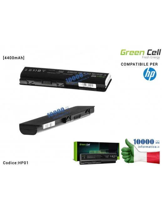 HP01 Batteria HSTNN-DB72 Green Cell HP G50 G60 G61 G70 CQ60 CQ61 CQ70 CQ71 [4400mAh] 462889-121 462889-122 462889-141 462889-...