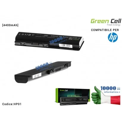 HP01 Batteria HSTNN-DB72 Green Cell HP G50 G60 G61 G70 CQ60 CQ61 CQ70 CQ71 [4400mAh] 462889-121 462889-122 462889-141 462889-...