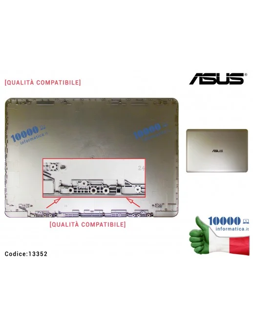 13352 Cover LCD ASUS VivoBook S14 S410 [QUALITÀ COMPATIBILE] (ICICLE GOLD) A411 F411 K410 P1410 S401 S410QA S410U S410UA S410...