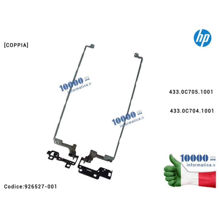 Cerniere Hinges HP Pavilion 17-BS 17-AK [COPPIA] 433.0C705.1001 433.0C704.1001 926527-001