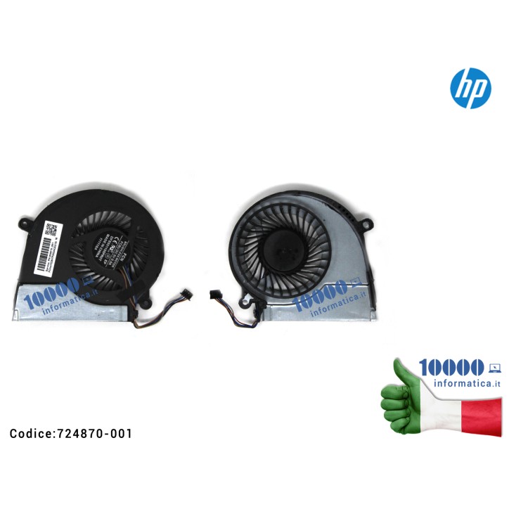 Ventola Fan CPU HP Pavilion 15-E 17-E 17-E101SL 15-E078EA 15-E050SA 15-E096SA 17-E055NR AB08505HX110B00 FCN47R62TP303ABD165 DFS501105PR0T