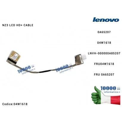 Cavo Flat LCD LENOVO ThinkPad T420 T420I T430 T430I 0A65207 FRU 04W1618 NZ3 LCD HD+ CABLE