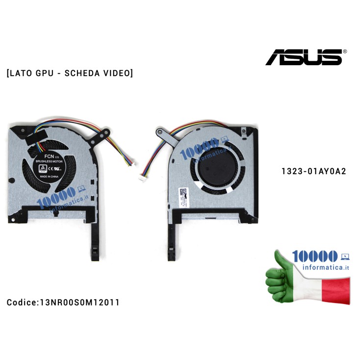 Ventola Fan GPU ASUS TUF Gaming FX505 FX505G FX505GM FX705D FX705DU FX705G FX705GM [GTX 1060] DFS5K12114262H 13NR00S0M1211113NR0
