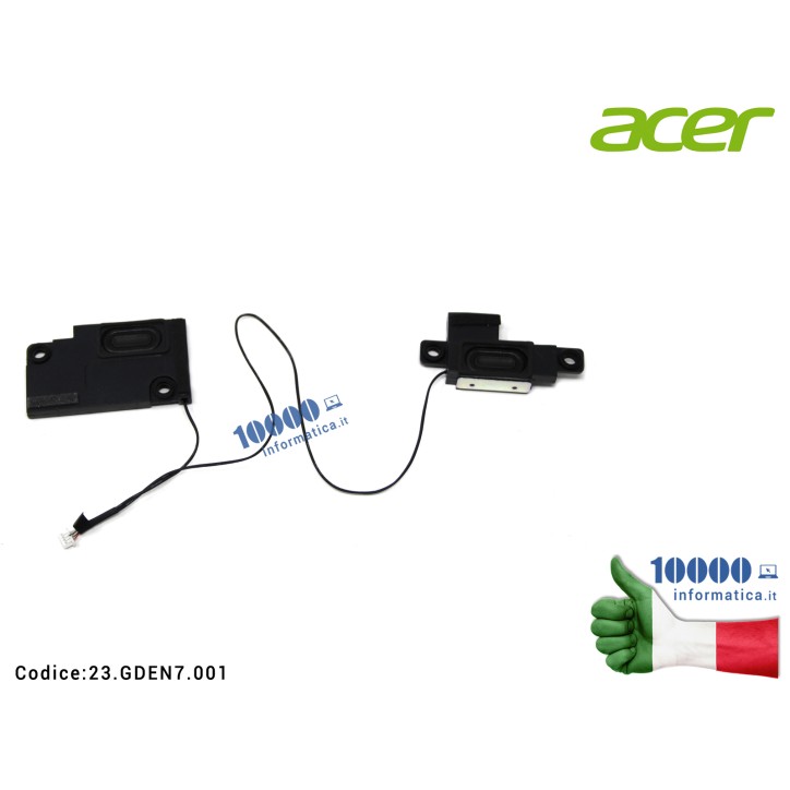 Altoparlante Speaker Audio (COPPIA) ACER Aspire E5-523 E5-523G E5-575 E5-575G E5-576G F5-522 F5-573 F5-573G TravelMate TMP259-G2