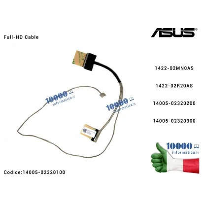 Cavo Flat LCD ASUS VivoBook X542 X542U X542UA X542UF X542UN X542UQ X542UR K542 F580U F580 A580U [FHD] 1422-02MN0AS 1422-02R20AS 14005-02320200 14005-02320300