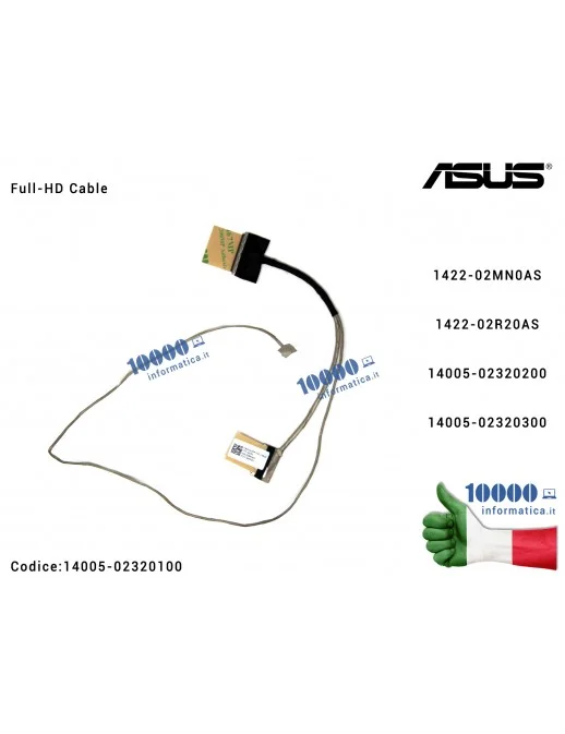 14005-02320100 Cavo Flat LCD ASUS VivoBook X542 X542U X542UA X542UF X542UN X542UQ X542UR K542 F580U F580 A580U [FHD] 1422-02M...
