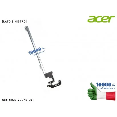 33.VCGN7.001 Cerniera [SX] Hinge ACER TravelMate TMB117-M TMB117-MP B117 B117-M [LATO SINISTRO]