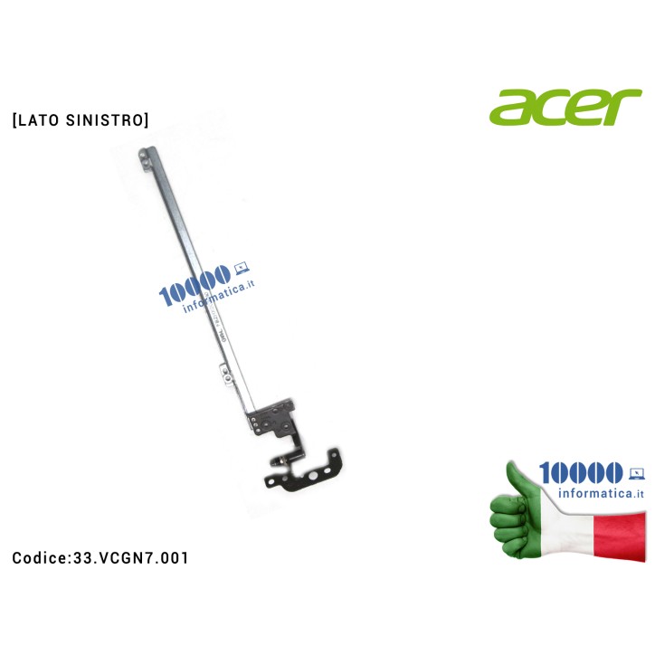 Cerniera [SX] Hinge ACER TravelMate TMB117-M TMB117-MP B117 B117-M [LATO SINISTRO]