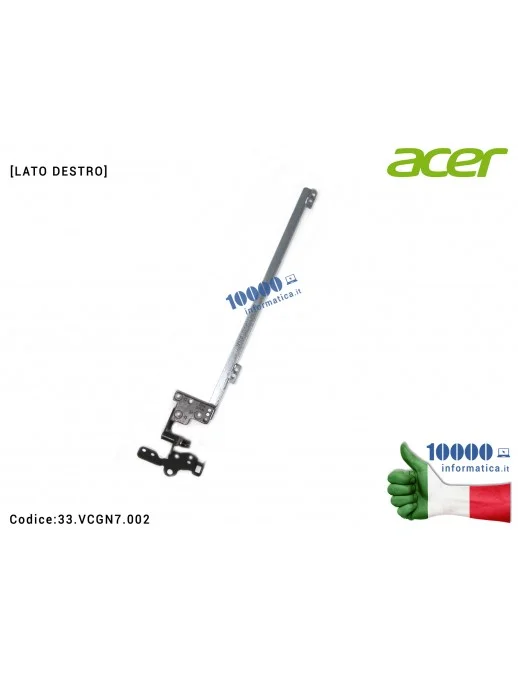 33.VCGN7.002 Cerniera [DX] Hinge ACER TravelMate TMB117-M TMB117-MP B117 B117-M [LATO DESTRO]