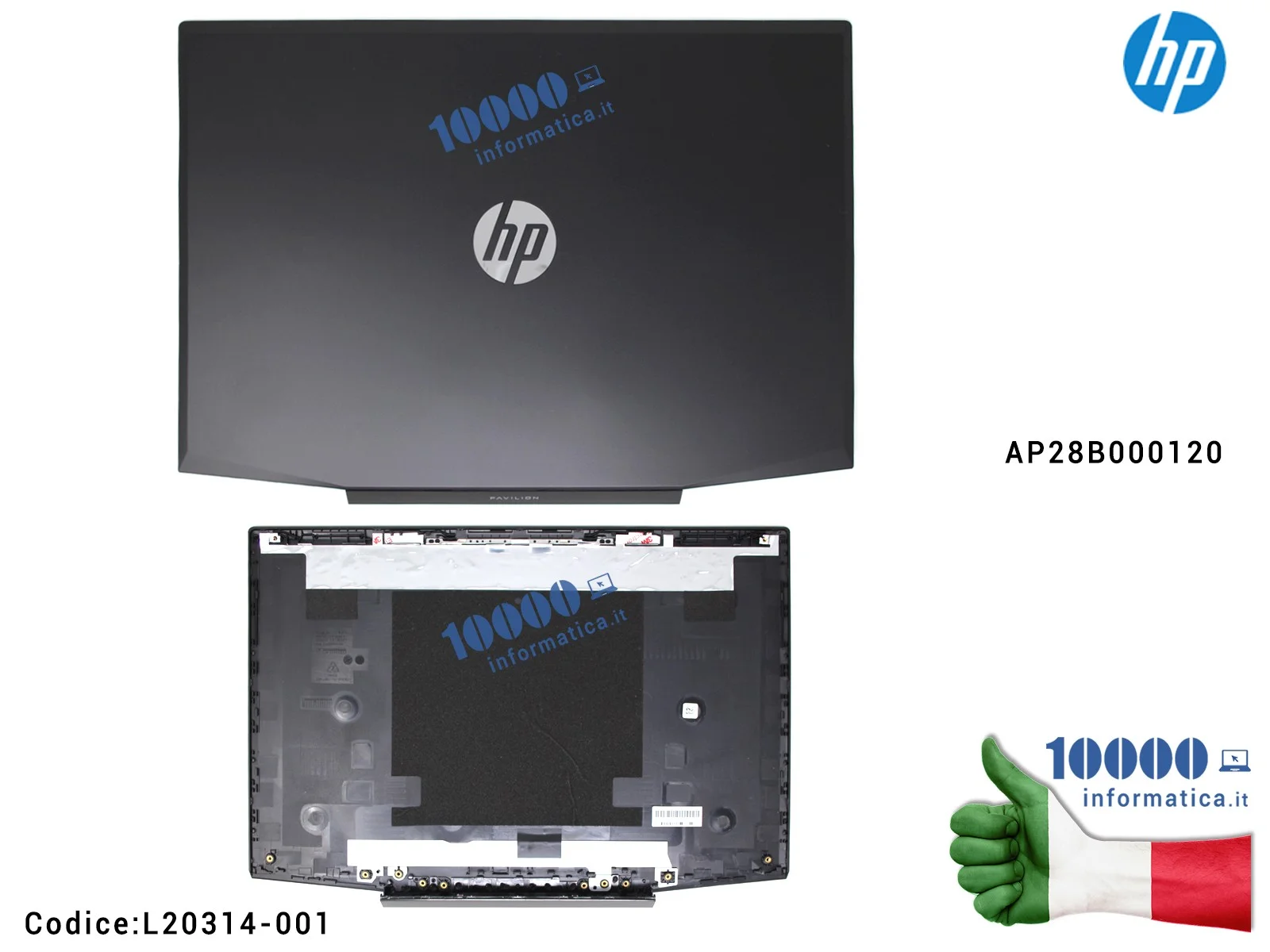 Power4Laptops Adattatore Alimentatore Per Portatile Caricabatterie Compatibile Con HP Pavilion 15-eg0044nl