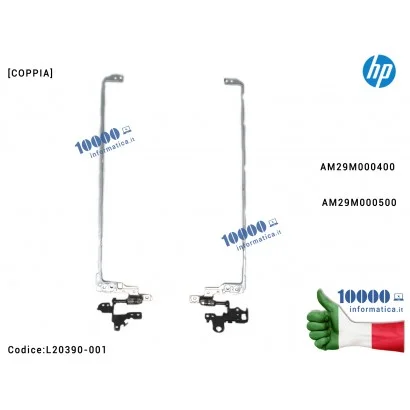 L20420-001 Cerniere Hinges LCD [COPPIA] HP 250 G7 255 G7 15-DA 15-DB AM29M000400 AM29M000500