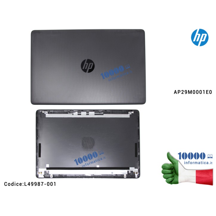 Cover LCD [GRIGIO SCURO] HP [Versione 1] 250 G7 255 G7 15-DA 15-DB 15G-DR 15G-DX 15Q-DS (Dark ash silver) AP29M0001E0
