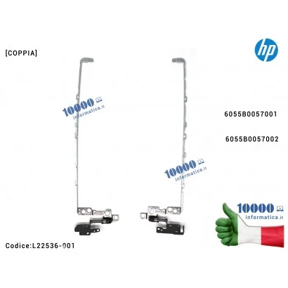 L22536-001 Cerniere Hinges LCD [COPPIA] HP 17-BY 17-CA 17-DA ProBook 470 G7 6055B0057001 6055B0057002 L22536-001