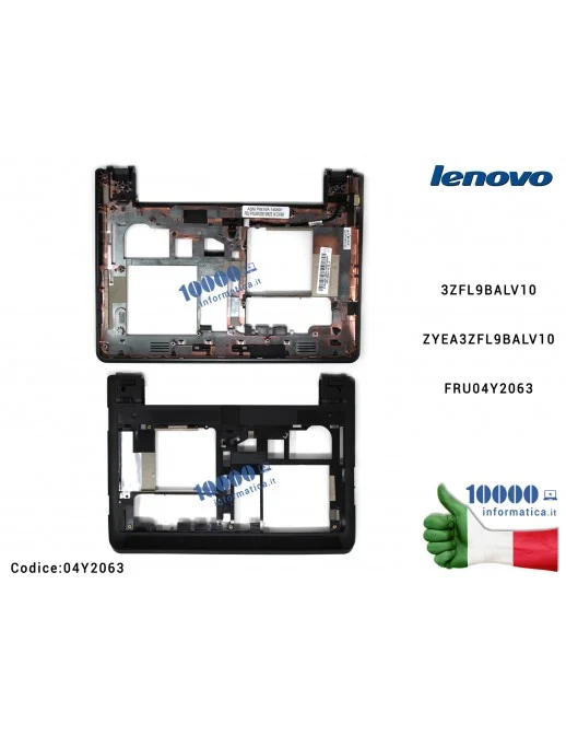 04Y2063 Bottom Case Scocca Inferiore LENOVO ThinkPad X130E 04Y2063 FRU04Y2063 Lower Case 3ZFL9BALV10 ZYEA3ZFL9BALV10