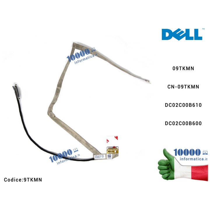 Cavo Flat LCD DELL Latitude E5570 M3510 P48F (30 PIN) DC02C00B610 09TKMN CN-09TKMN DC02C00B600
