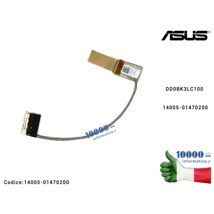 Cavo Flat LCD ASUS N751 N751JK G771J GL771 GL771JW GL771J (30 PIN) DD0BK3LC100 14005-01470200