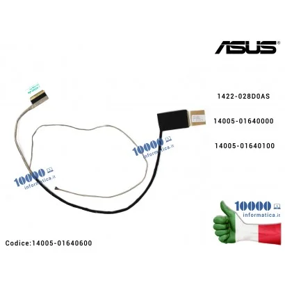 14005-01640600 Cavo Flat LCD ASUS GL552 GL552J GL552JX GL552V GL552VW GL552VL ZX50J ZX50JX ZX50VW ZX50VX [40 PIN] 1422-028D0A...