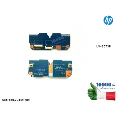 L20449-001 Pulsanti Touchpad Tasto Board Mouse HP 15-DB 250 G7 255 G7 15-DA 15-DR LS-G073P L20449-001 TPN-C129 TPN-C130