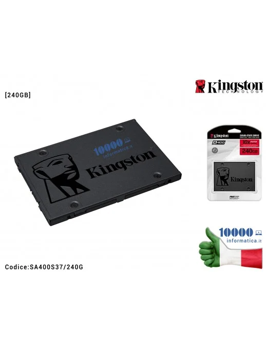 HARD DISK SSD INTERNO 240 GB SATA-III 2,5" KINGSTON SA400S37/240G