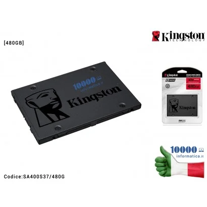 SA400S37/480G HARD DISK SSD INTERNO 480 GB SATA-III 2,5" KINGSTON SA400S37/480G