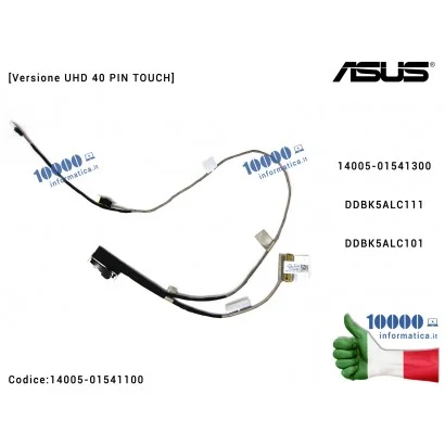 14005-01541100 Cavo Flat LCD ASUS [Versione UHD 40 PIN TOUCH] N501J N501JW N501JM N501V N501VW UX501JM UX501J 14005-01541300 ...
