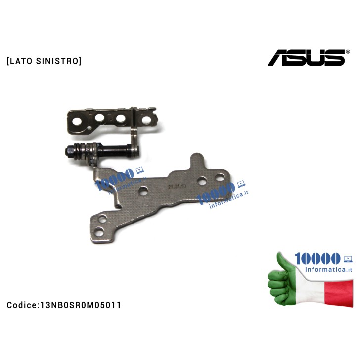 Cerniera Hinge [SX] ASUS VivoBook 15 F515 X515 X515D X515DA F515J X515J F515JA X515JA X515JF X515JP X515M X515MA [LATO SINISTRO]