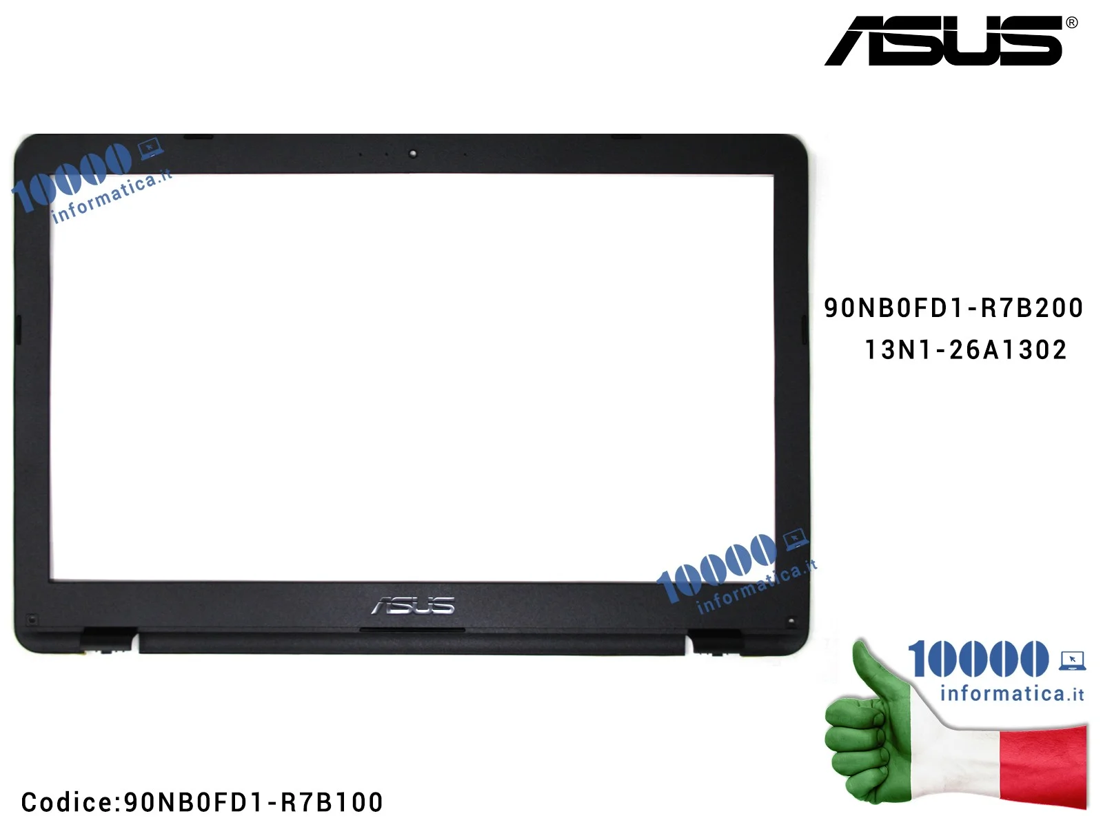 90NB0FD1-R7B100 Cornice Display Bezel LCD ASUS VivoBook 15 X542 X542U X542UA X542UF (Nero) Cornice Display Bezel LCD ASUS Viv... 90NB0FD1-R7B100 Cornice Display Bezel LCD ASUS VivoBook 15 X542 X542U X542UA X542UF (Nero) Cornice Display Bezel LCD ASUS Viv...