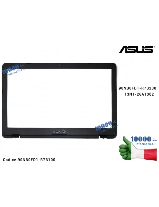 90NB0FD1-R7B100 Cornice Display Bezel LCD ASUS VivoBook 15 X542 X542U X542UA X542UF (Nero) Cornice Display Bezel LCD ASUS Viv...