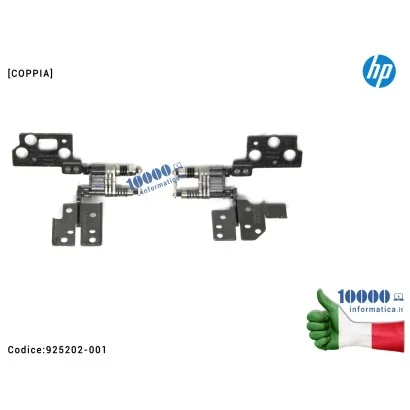 925202-001 Cerniere Hinges LCD [COPPIA] HP 15-BP 15M-BP TPN-W127 TPN-W128 [R+L] 925202-001