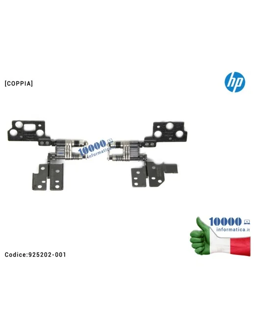 925202-001 Cerniere Hinges LCD [COPPIA] HP 15-BP 15M-BP TPN-W127 TPN-W128 [R+L] 925202-001