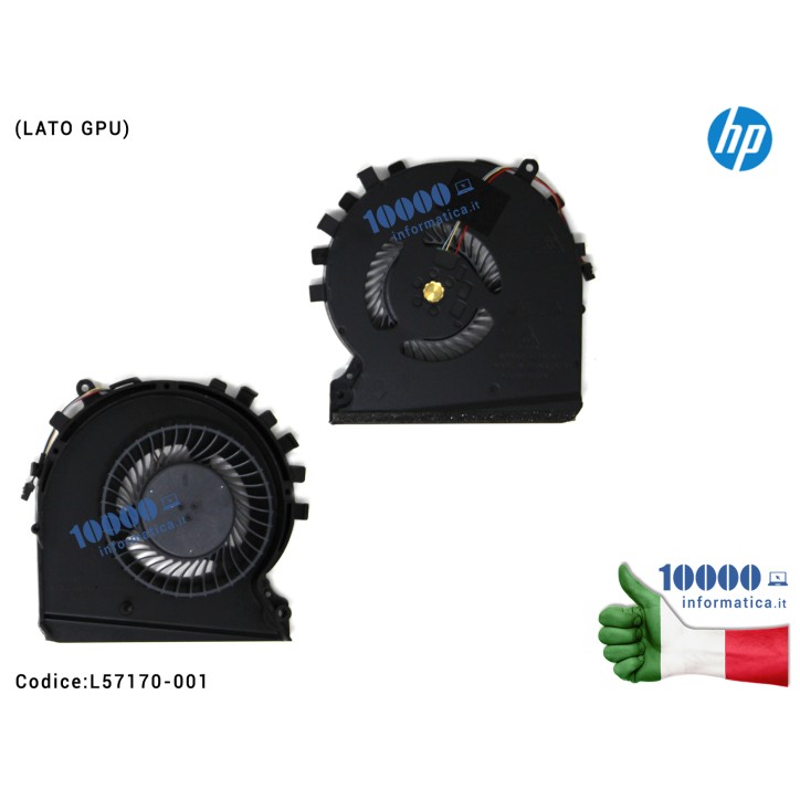 Ventola Fan GPU HP 15-DK TPN-C141 15-DK0046NR 15-DK0009NG 15-DK0100NR 15-DK0068WM (LATO SINISTRO) L57170-001