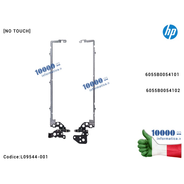 Cerniere Hinges HP ProBook 640 G4 640 G5 645 G4 645 G5 [COPPIA] (NON  TOUCH) L09544-001 6055B0054101 6055B0054102
