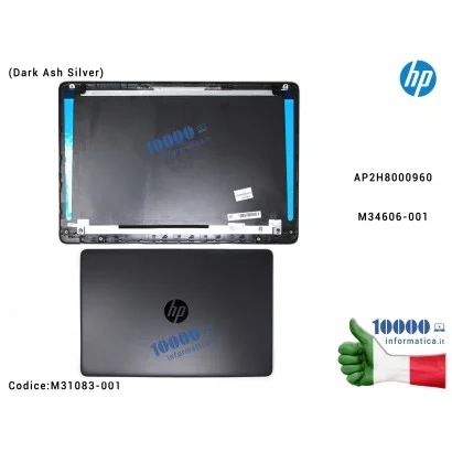 M31083-001 Cover LCD HP 255 G8 15S-DU 15S-DY 15-DW TPN-C139 (GRIGIO SCURO) Cover LCD [GRIGIO SCURO] HP 255 G8 15S-DU 15S-DY 1...