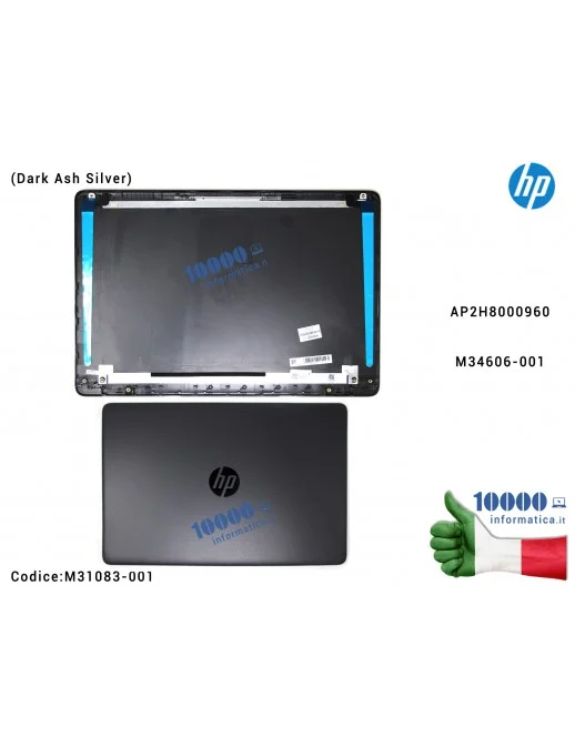 M31083-001 Cover LCD HP 255 G8 15S-DU 15S-DY 15-DW TPN-C139 (GRIGIO SCURO) Cover LCD [GRIGIO SCURO] HP 255 G8 15S-DU 15S-DY 1...
