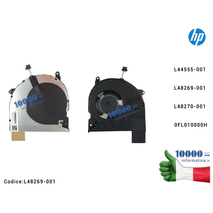 Ventola di Raffreddamento Fan CPU HP [VERS. 1] ProBook 440 G6 445 G6 440 G7 HSN-Q15C HSN-Q17C ZHAN 66 Pro 14 G2 L44555-001 L4826