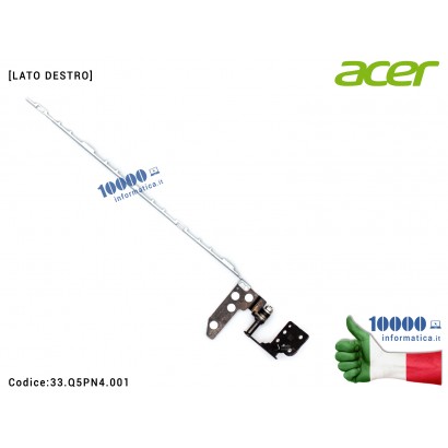 Cerniera [DX] Hinge ACER Predator Helios 300 series PH317-53 [LATO DESTRO] 33.Q5PN4.001 33Q5PN4001