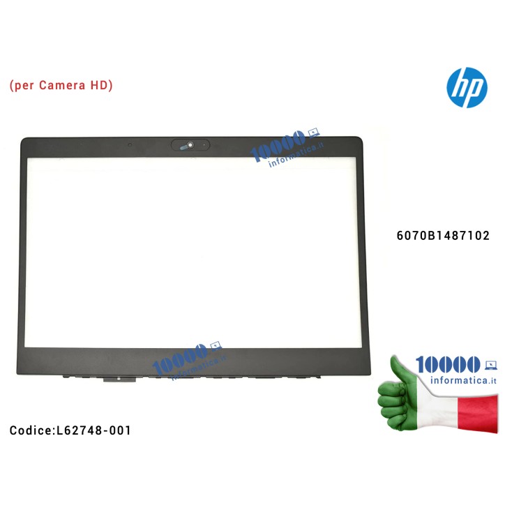 Cornice Bezel LCD HP EliteBook 745 G5 840 G5 745 G6 840 G6 Zbook 14U G6 (per Camera HD) L62748-001 6070B1487102