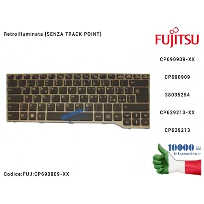 Tastiera Italiana Retroilluminata FUJITSU LifeBook E736 EE743 E544 E546 E746 [SENZA TRACK POINT] CP690909-XX CP690909 FUJ:CP629213-XX CP629213 38035254