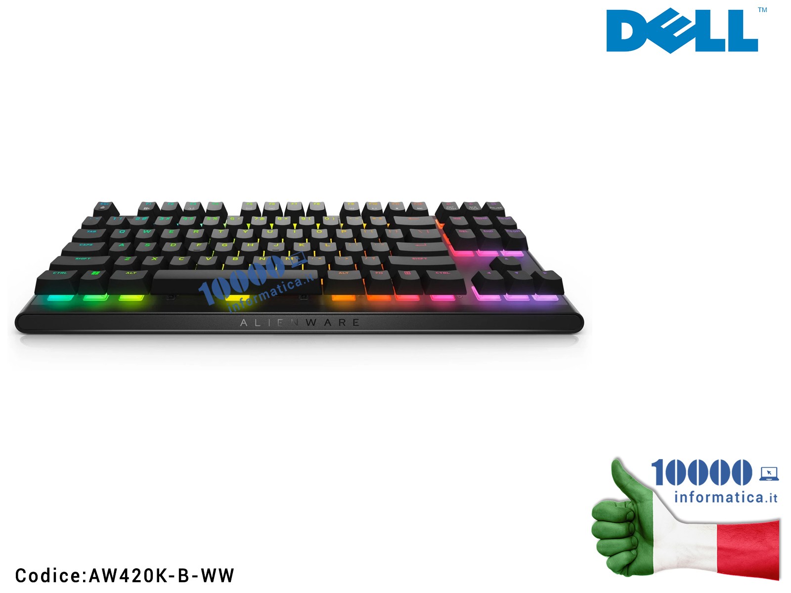 AW420K-B-WW Tastiera per gaming Alienware Tenkeyless DELL AW420K senza Tastierino Numerico AW420K-B-WW AW420K-B-WW Tastiera per gaming Alienware Tenkeyless DELL AW420K senza Tastierino Numerico AW420K-B-WW