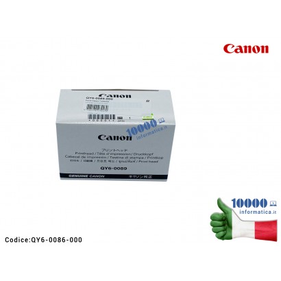 QY6-0089-000 TESTINA DI STAMPA NERA ORIGINALE CANON PER PIXMA TS6010 TR7550 TR8550 TS5050 TS5060 TS5051 QY6-0089-000 Canon Pr...