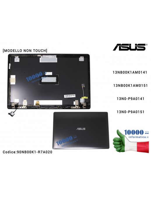 Cover LCD [NON TOUCH] ASUS N550JA N550JV N550LF N550JK N550JX 13NB00K1AM0141 13N0-P9A0141 13NB00K1AM0151 13N0-P9A0151 90NB00K1-R