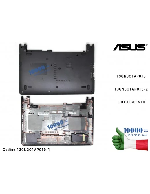 13GN3O1AP010-1 Bottom Case Cover Lower Inferiore ASUS X401 X401A X401U F401 F401A F401U 13GN3O1AP010 13GN3O1AP010-2 3DXJ1BCJN10