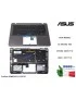 90NB0C02-R30IT0 Tastiera Retroilluminata Italiana Completa di Top Case Superiore ASUS ZenBook Flip UX360 UX360UA UX360U [Mine...
