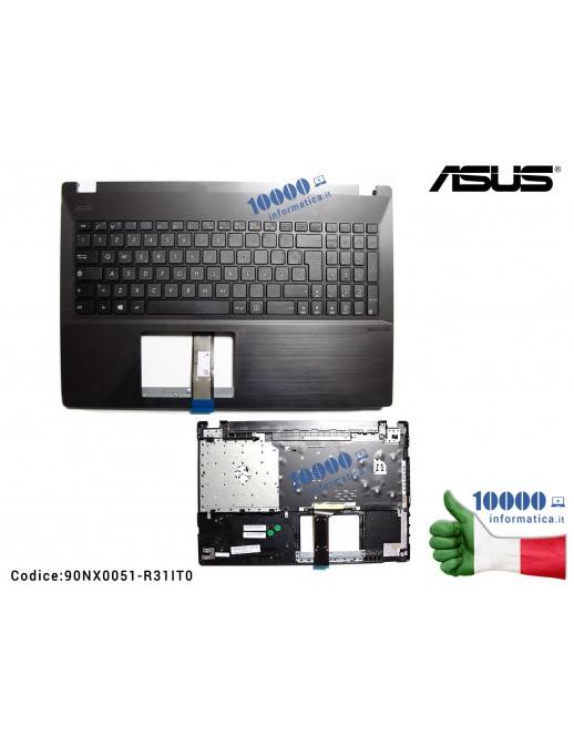Tastiera Italiana Completa di Top Case Superiore ASUS P552LA P2520LA P552SA 13N0-TLA0201 13NX0061P06011 13NX0061AP0601