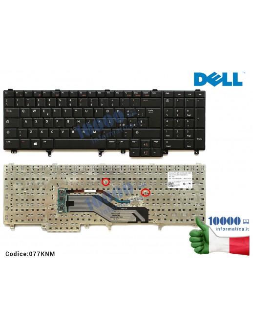 Tastiera Italiana DELL Latitude E6520 E6530 E6540 Precision M4600 M4800 M6600 (CON PUNTATORE MOUSE) PK130FH2E14